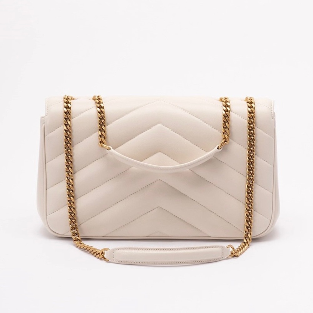 SAINT LAURENT Loulou medium quilted leather flap shoulder chain bag - Picture 7 of 10